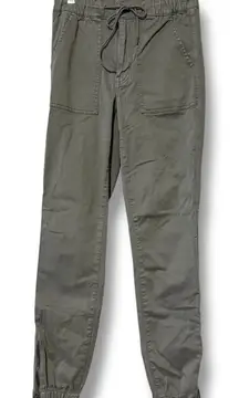 American Eagle women’s size 6 regular super stretch cargo joggers green elastic