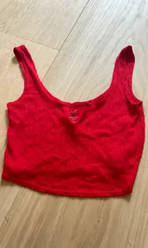 red  tank top