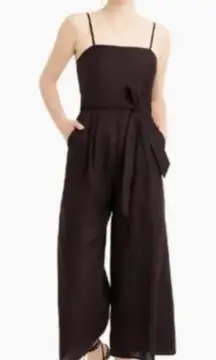 J Crew Tie-Waist Linen Jumpsuit
