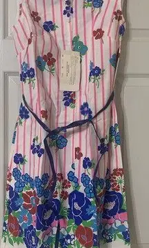 NWT Vintage Komar In & Out 70’s Shift Dress Great Colors Size Small