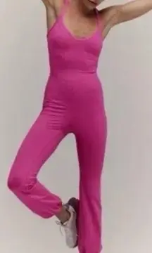 NWT Free People Movement Let's Bounce One Piece Jumpsuit Living Magenta Size L