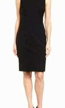 NWT BOSS by HUGO BOSS Black Dirusa Fundatal Sheath Dress