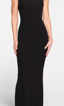 Skims Soft Lounge Long Slip Dress Onyx Size Small