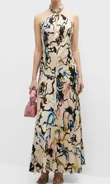 Tanya Taylor Maya Dress in Multicolor 2 Womens Long Maxi Gown