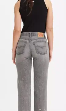 Levi’s low pro straight jeans‎ in gray wash