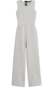 J.Crew NWT  Sleeveless Lurex Jumpsuit in Silver Metallic Velvet Tie Jumper M $188