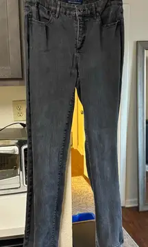 Talbots Simply Flattering 5 Pocket Black Washed Barely Boot Jeans Size 6