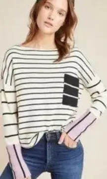 Faye Striped Boat Neck Sweater