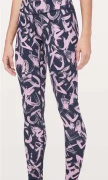 Lululemon Wunder Under High-Rise Tight *Full-On Luxtreme 28" Sz 10 Graffiti‎ Pop