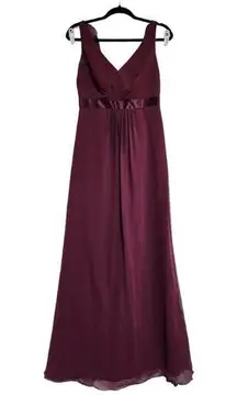 David's Bridal  Maroon Gown Size 6