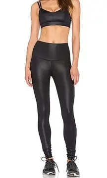 Alo Airbrush Legging in Black Glossy