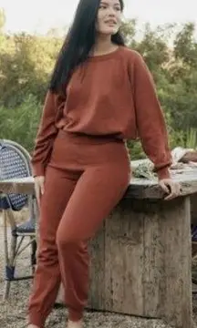 Christy‎ Dawn Knit Lounge Pants High Waist Casual Comfy XS