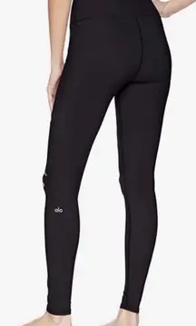 Alo Black High-Waisted Cutout Leggings