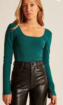 Long Sleeve Corset Top