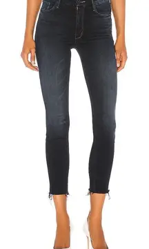 MOTHER The Looker High-Rise Ankle Fray Skinny Jeans in Last Call