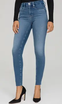 Good American Good Legs‎ Skinny Jeans Raw Hem Size 6/28 GL941T