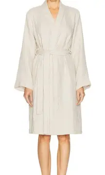 Parachute Neutral Cloud Gauze Cotton Robe in Bone Cream Size Medium Unisex