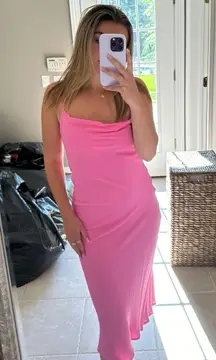Pink Midi Dress