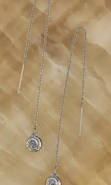 Luv AJ Shell Coil Threader Earrings