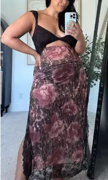 Free People Suddenly Fine Brown Dress