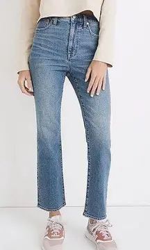 Madewell Slim Demi Boot Jeans in Enright Wash Sz 28 Tall