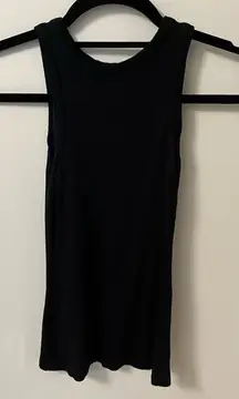 Black Ribbed Tank
