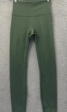 Lululemon Wunder Train High Rise Tight Leggings 25" Algae Green Athletic Women 6