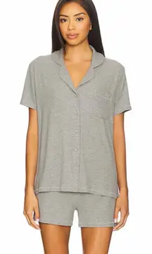 SKIMS Soft Lounge Short Sleep Set in Heather Grey Size Large