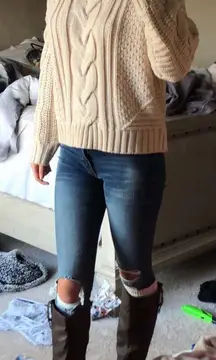 Tan  Cable Knit Sweater