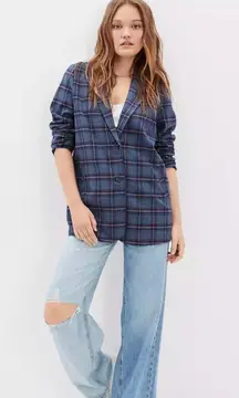 AE Plaid Blazer