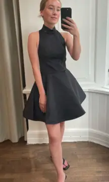 ROTATE BIRGER CHRISTENSEN Black Mini Cora Dress (US/2)