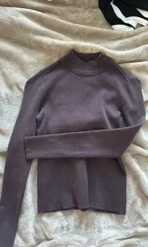 Brown Mock Turtle Neck