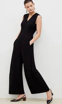 MM. LaFleur Demi Wide Leg Sleeveless Jumpsuit in Staccato Black *FLAW | 10