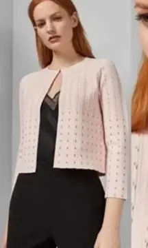 TED BAKER LONDON Dominna Metallic Cardigan Size 5 /XL