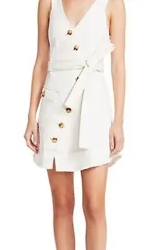 Derek Lam 10 Crosby Asymmetric Belted A-Line Denim Dress NWT Sz. 6