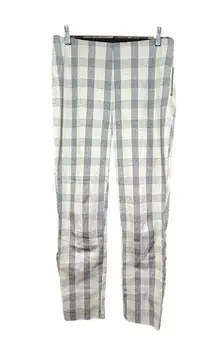 A New Day Plaid Side Zip Ankle Pants Size 2