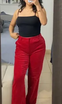 Polo Red Velvet Pants