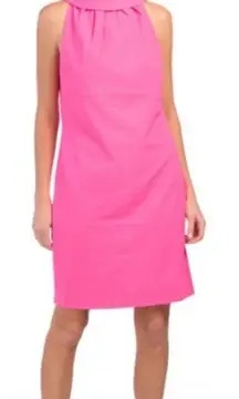 Sail To Sable Hot Pink Cowlneck Button Back Barbie‎ Core Mini Dress Size Medium
