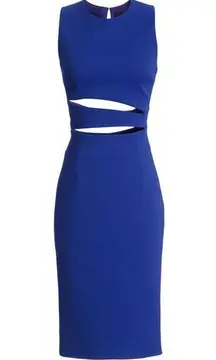 Cushnie et Ochs Katrina Sheath Dress Blue 6