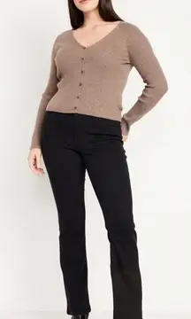 Old Navy Black denim Wow bootcut mid rise black jeans, 12 short, NWT