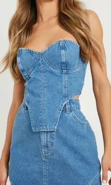 Boohoo Denim Corset