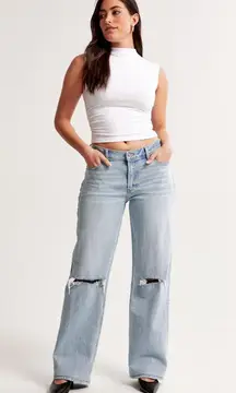 Abercrombie & Fitch Curve Love The 90s Low Rise Baggy Jean