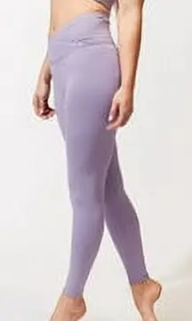 THREADS 4 THOUGHT REACTIVE CROSSOVER WAIST POCKET LEGGINGS / LAVENDER / SIZE M