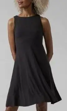 NWT Athleta Santorini Thera Dress Black size XXS