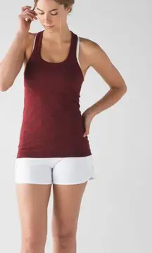 Lululemon Swiftly Tech Racerback Tank Top Black True Red Size 6 Athleisure
