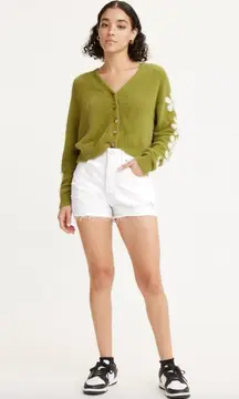 Levi’s Strauss 501 Original Fit High Rise The Clean Finish-White Size 29