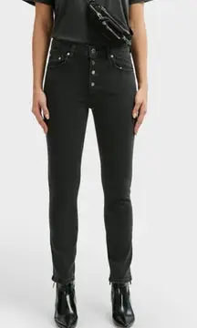 Denim Jeans Black Frida High Rise Ankle Skinny Jeans Size 27