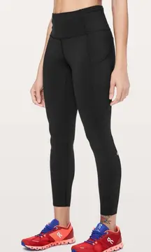 Lululemon Fast & Free 7/8 Tight II *Non-Reflective in Black
