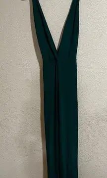 Reformation Sofi Wide Leg Jumpsuit - Emerald - size 2