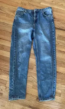 BDG Urban Outfitters Womens  Jeans Size 32 Mom High waisted Ankle Blue Denim